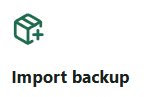 Back-up importeren